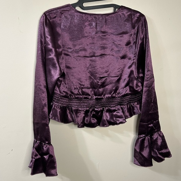 Free People Chasing Love Ruffle Satin Pyjamas - Picture 7 of 15